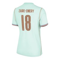 Stroje piłkarskie Francja Warren Zaire-Emery #18 Koszulka Wyjazdowej dla damskie MŚ 2026 Krótki Rękaw